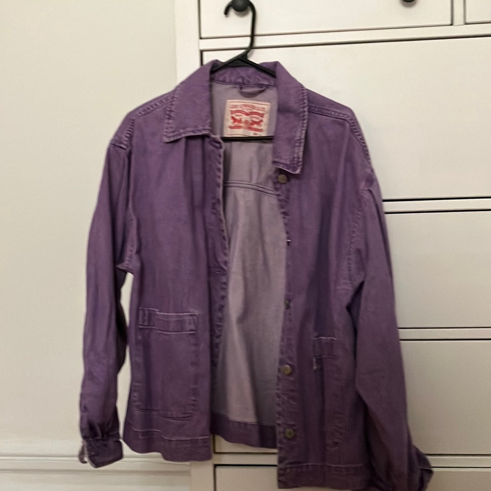 Levis M, shirt/jacket…electric lilac, worn once